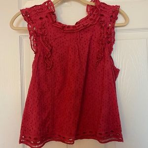 Anthropologie ruffle top